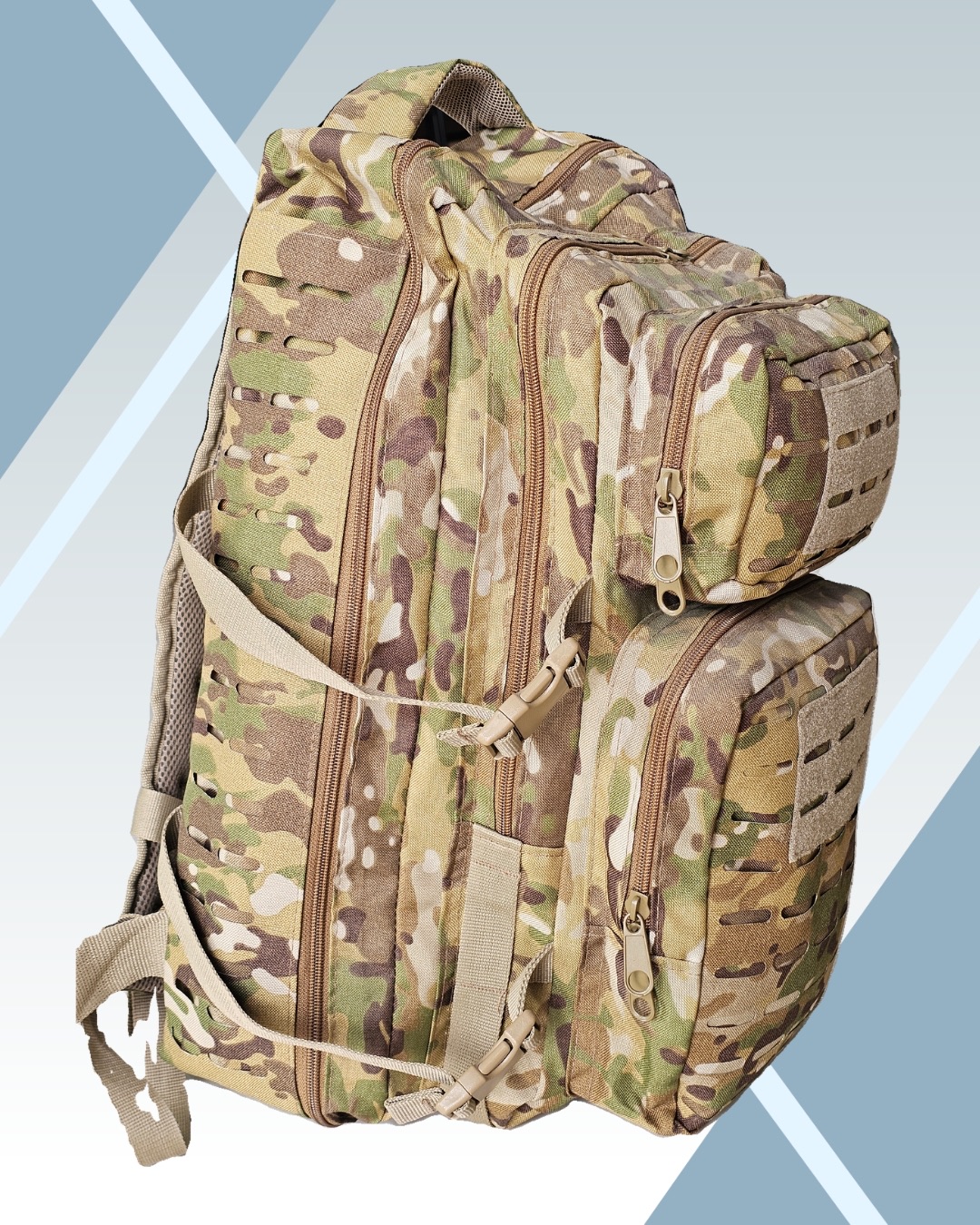 55 Litre Lazer Kesim Multicam Çanta