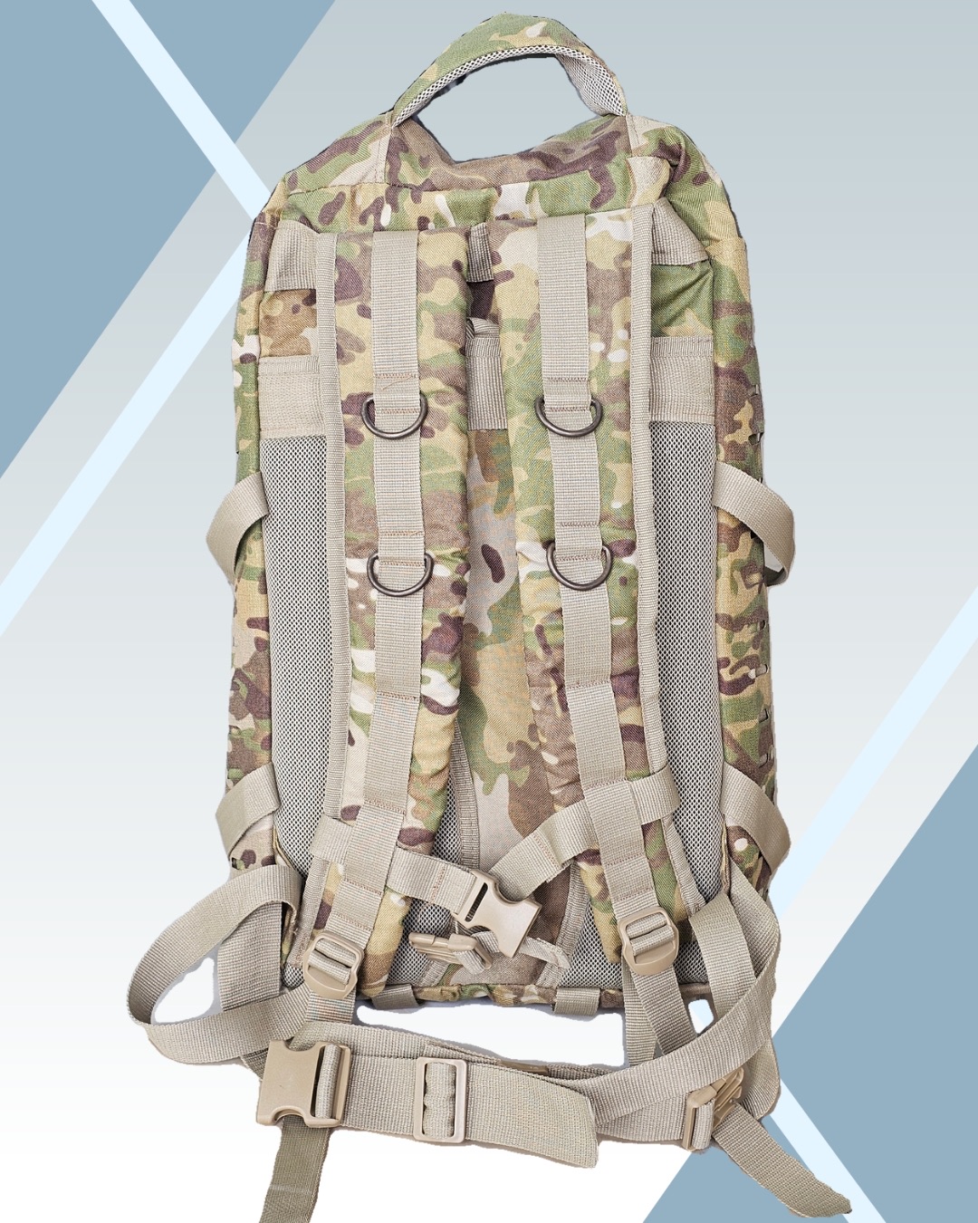 55 Litre Lazer Kesim Multicam Çanta